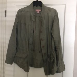 Green Linen Jacket